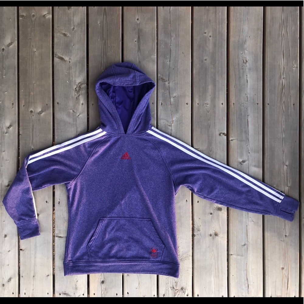 Adidas Climaware Tri Striped Canada Olympic Hoodie